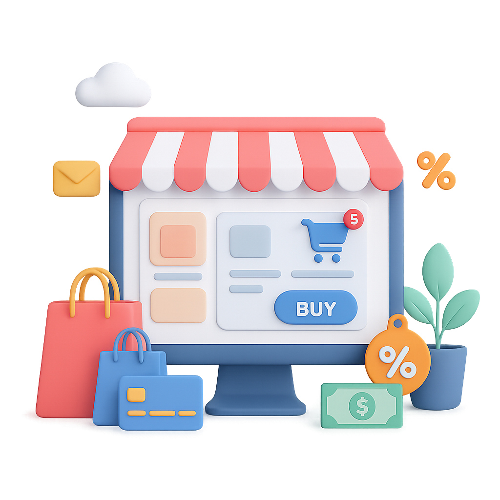 Customer Interaction Illustration