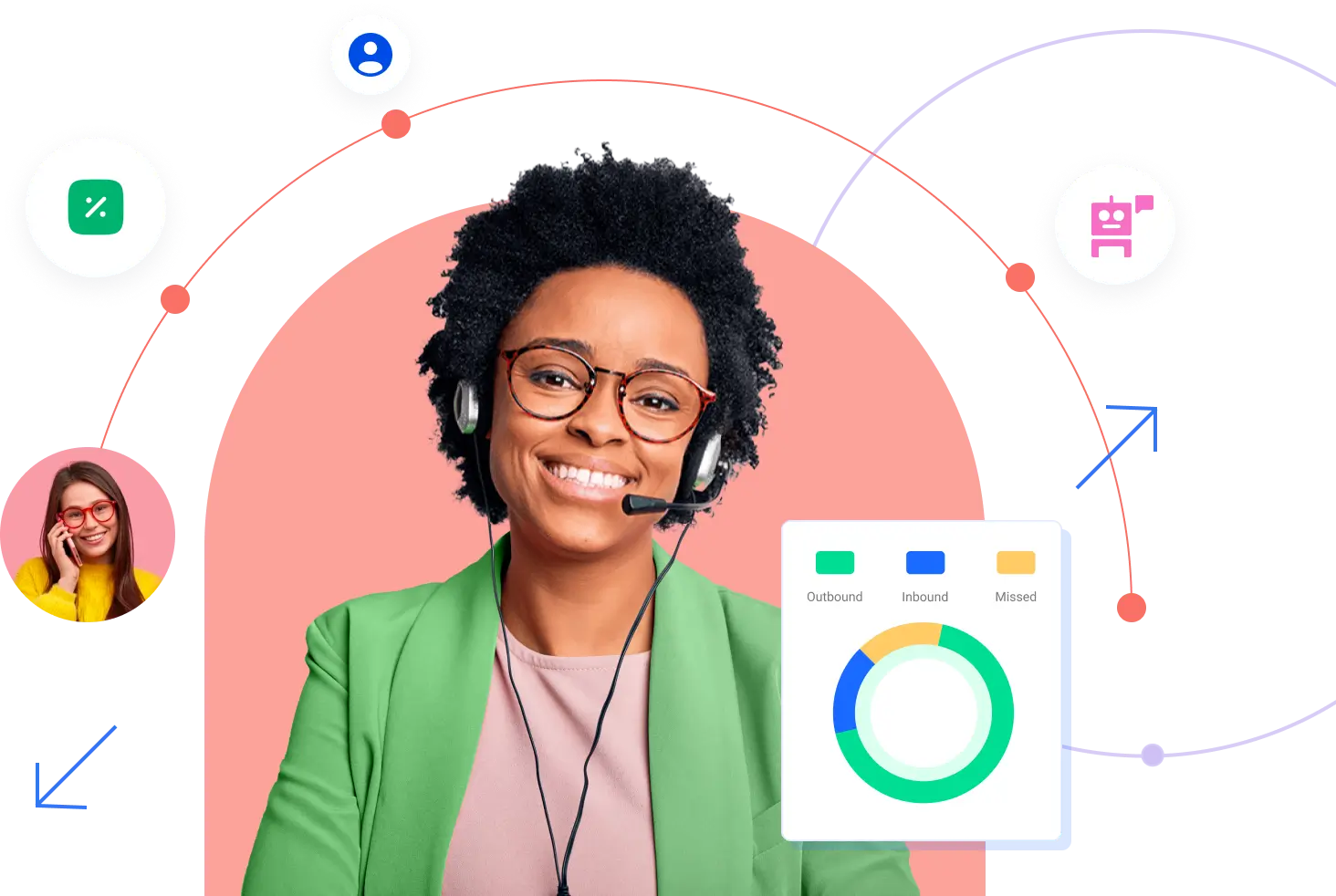 Customer Interaction Illustration