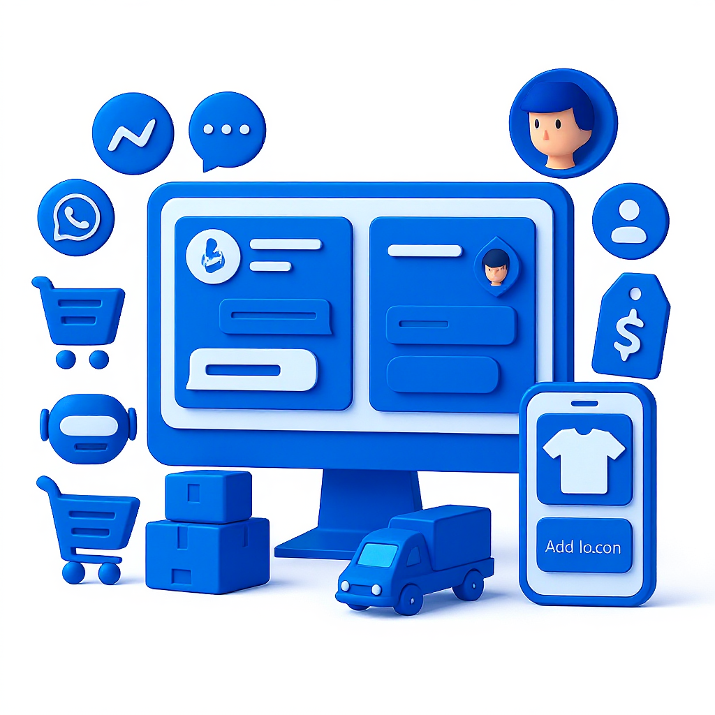 Customer Interaction Illustration