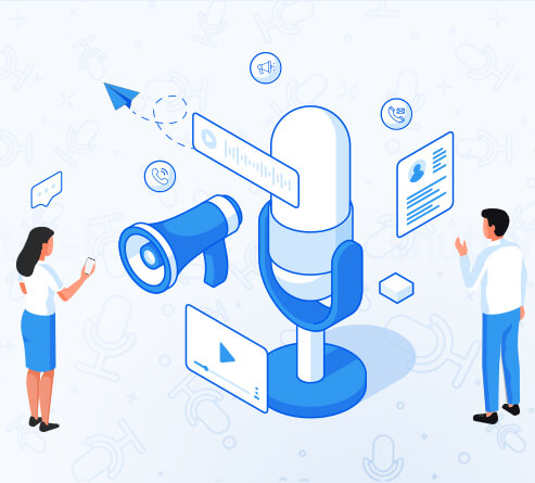Customer Interaction Illustration